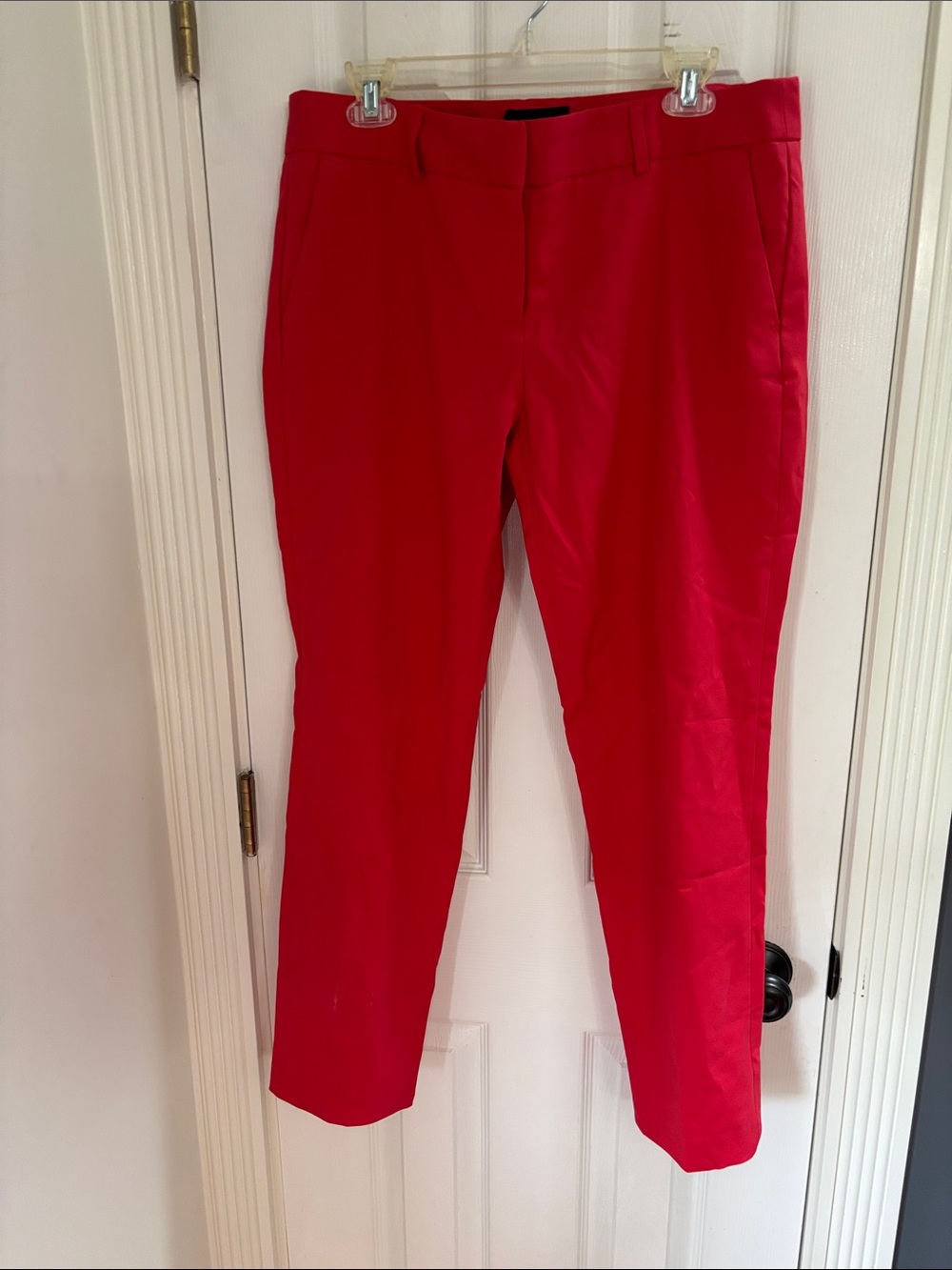 Cynthia Rowley Deep Coral Cropped Dress Pants